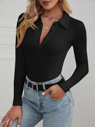 SHEIN Essnce تي شيرت بعنق بولو محبوك مضلع