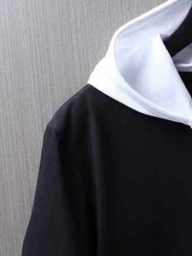 Manfinity Homme رجالي تي-شيرت صالح ذات كم قصير وهودي، تي شيرت غرافيك رمضاني بقصة عادية للصيف من البوليستر