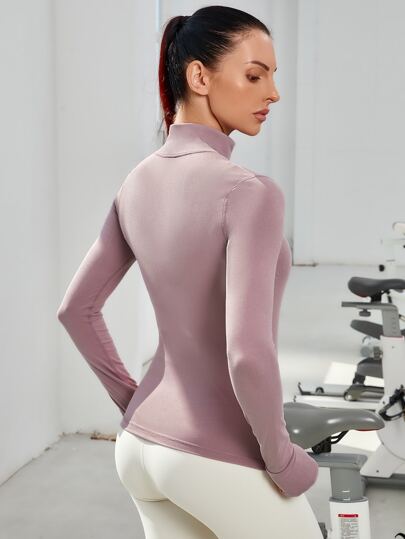 Sport Studio جاكيت رياضي مرونة عالية سستة دافئ ناعم