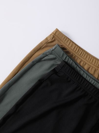 SHEIN Unity 3 اطقم موحدة اللون لباس علوي تانك مع بنطلون قصير