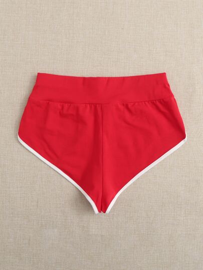 SHEIN EZwear سروال قصير مقوس متباين