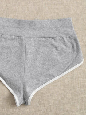 SHEIN EZwear سروال قصير مقوس متباين