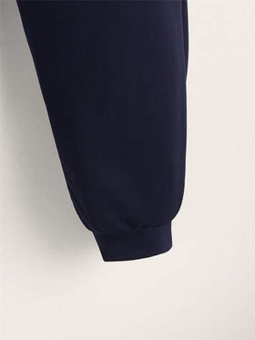 بنطلون رياضي كاجوال للأولاد المراهقين مطبوع عليه حروف مع خصر مربوط، مناسب للارتداء اليومي في الربيع والخريف