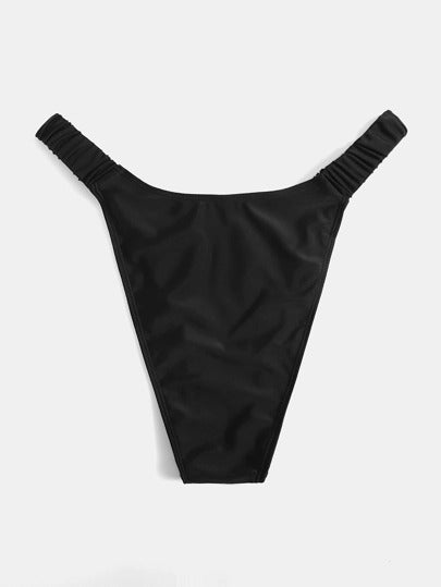 Swim SXY مقاس كبير سروال بيكيني موحدة اللون