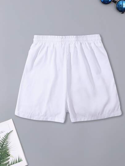 Manfinity Homme شورت خصر برباط فضفاض للرجال