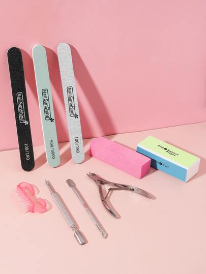 NailSunshine طقم فن مجموعة الأظافر مجموعة الأظافر 9 قطع