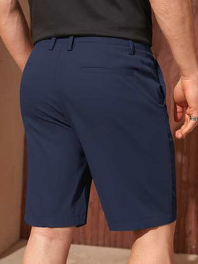 Manfinity Homme شورت برمودا جيب مائل للرجال