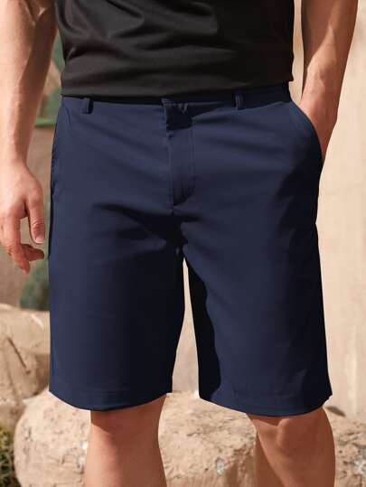 Manfinity Homme شورت برمودا جيب مائل للرجال