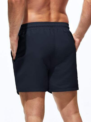 Manfinity Swimmode شورت سباحة ترانك موحدة اللون للرجال