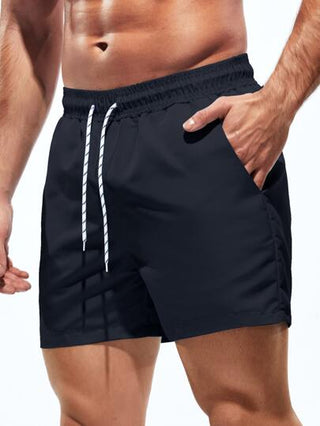 Manfinity Swimmode شورت سباحة ترانك موحدة اللون للرجال