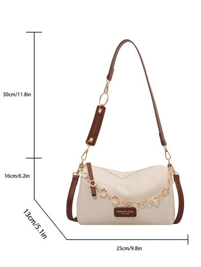 low tea حقيبة كتف عصرية مزينة بزهرة الحرف والرسومات، للسيدات، المبتدئين، والعاملين البيض، لهدايا المعلمين، للسيدة، للإناث للعمل/التنقل/العمل المكتبي، للعطلات/الإجازات