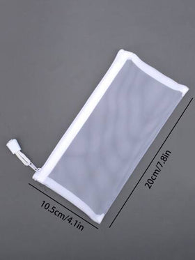 1 حقيبة قلم محمولة من الشبك- محفظة قرطاسية مثالية للطلاب والكبار للعودة إلى المدرسة، لوازم المدرسة، علبة أقلام، حقيبة مدرسية