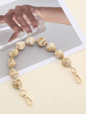 حزام حقيبة بالخرز الرسومي، إكسسوارات الحقائب،إكسسوارات DIY القابلة للتعديل لاستبدال الحزام الكتف، أنيقة ودائمة.