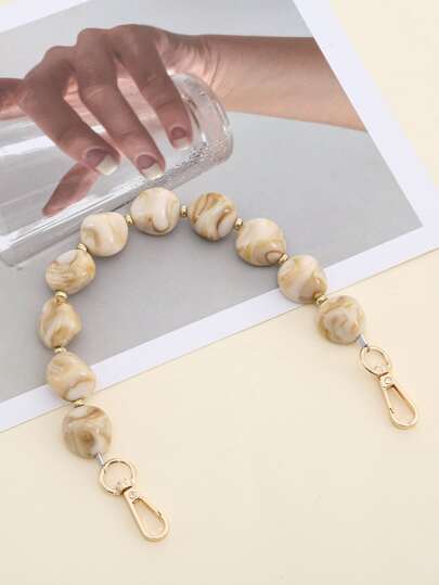 حزام حقيبة بالخرز الرسومي، إكسسوارات الحقائب،إكسسوارات DIY القابلة للتعديل لاستبدال الحزام الكتف، أنيقة ودائمة.
