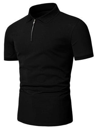 Manfinity Homme قميص بولو رجالي ربع السحاب للجولف