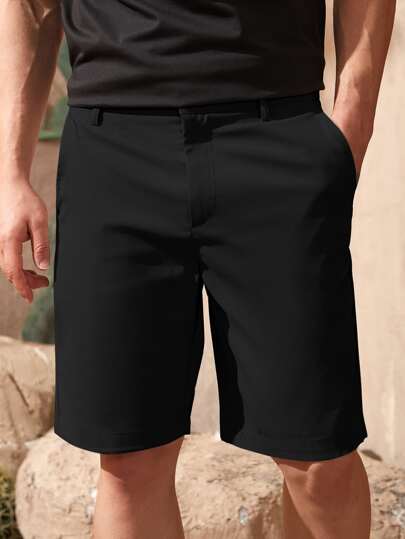 Manfinity Homme شورت برمودا جيب مائل للرجال