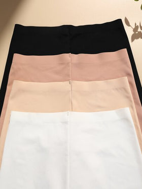 SHEIN شورت داخلي سادة غير ظاهر - 4 قطع