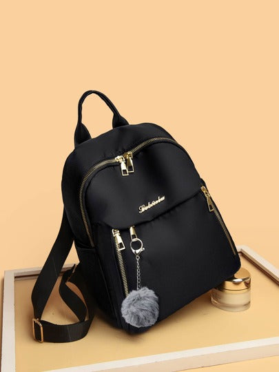 حقيبة ظهر خفيفة الوزن، رسمية للأعمال، مقاومة للماء، مزينة برسومات حرفية خفيفة الوزن مع تميمة، حقيبة مدرسية مناسبة للخريجين والمراهقات والطلاب من المرحلة الأولى إلى الأخيرة في الجامعة والمدرسة الثانوية، مثالية للأنشطة الخارجية والسفر والعودة إلى المدرسة لل