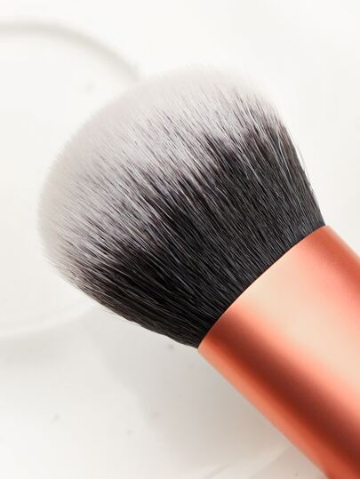 فرشاة أساس للمكياج، قطعة واحدة ذات وظائف متعددة محمولة بسيطة للمساحيق والمنتجات السائلة والكريمات