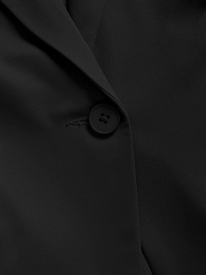 EZwear بليزر نسائي أحادي اللون يومي الارتداء، بخيوط دانتيل جانبية