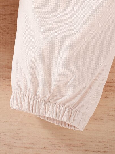 SHEIN Vintaside Kids جاكيت مطبوعة بالشيك وسروال بدون تي شيرت للأطفال الرضع الصبيان، لمناسبة عيد الميلاد