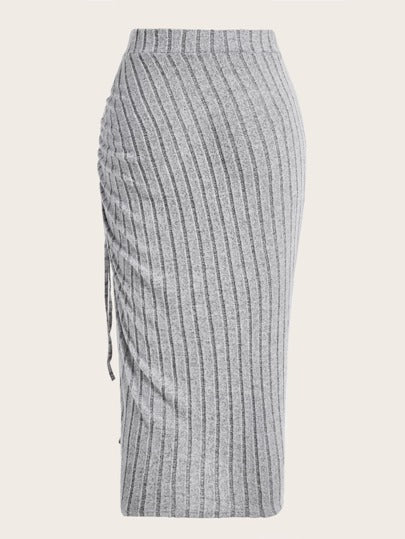 EZwear تنورة رباط فتحة للفخذ