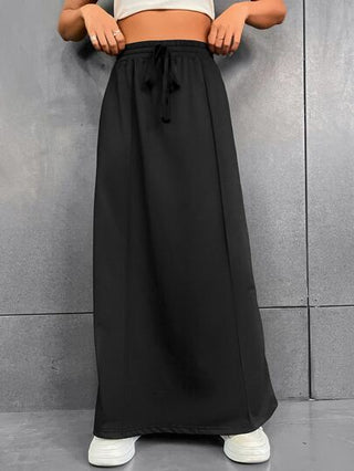 EZwear تنورة ذات خصر مرن مع تفاصيل عُقدة، ملابس رمضان