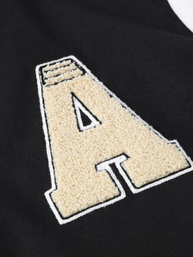 Manfinity Campus Court جاكيت جاكيت بلوك كولور بأكمام طويلة كاجوال للخروج بدون كابوشون، هدية للأصدقاء والزوج والحبيب، موسم الخريف