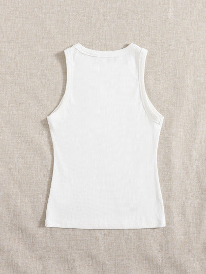 EZwear بلايز بحمالات محبوك الصاف أساسيات