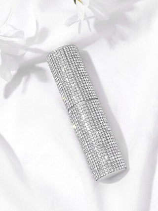 1 قطعة من زجاجة رش العطر المزينة بالراين ستون، زجاجة رش عطر قابلة لإعادة التعبئة صغيرة للسفر، ديكور منزلي للغرفة المعيشة والنوم والحمام، مستلزمات السفر، زفاف، حفلة، عيد ميلاد، هدايا للرجال والأم والأب والأصدقاء، رأس السنة، إكسسوارات، هدية مضحكة