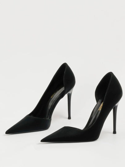أحذية كعب عالي بطرف مدبب موديل خريف/شتاء 2025، جذابة، أنيقة، مناسبة للحفلات، كعب مدبب