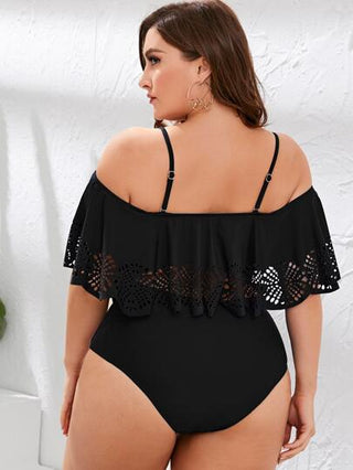 Swim Lushoire قطعة واحدة ملابس سباحة حجم كبير أنيقة