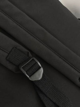peach tree حقيبة كتف رجالية أحادية اللون بسيطة، حقيبة عبر الجسم من مادة البولي يوريثان، حقيبة مربعة خفيفة الوزن متعددة الاستخدامات، حزام قابل للتعديل، حقيبة صدر/خصر، حقيبة هاتف لعيد الحب، هدايا عيد الحب، حقائب للسفر