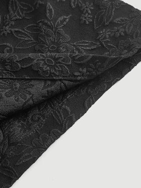 SHEIN MOD بنطلون قصير جاكار تجاعيد مطوية