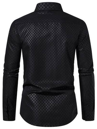 Manfinity Homme قميص طباعة بلوري للرجال