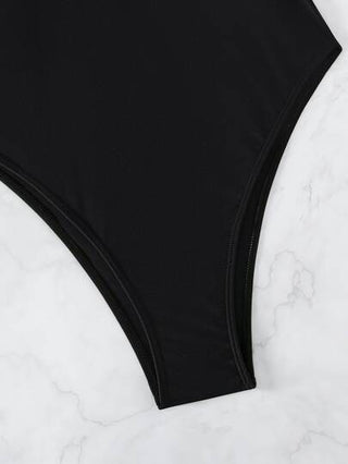 مايوه حريمي قطعة واحدة Swim SXY ملابس سباحة قطعة واحدة موحدة اللون رسن