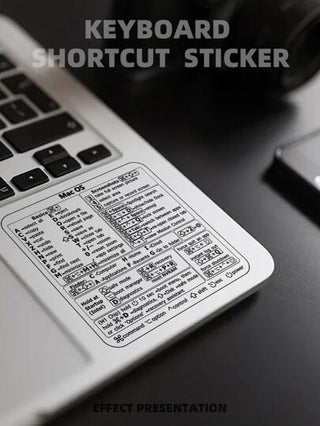 قطعة واحدة من ملصق اختصار الكمبيوتر المحمول متوافق مع MacBook 24 بوصة ، ملصقات لوحة المفاتيح