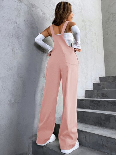 SHEIN Unity جمبسوت جيب قلاب قطعة واحدة