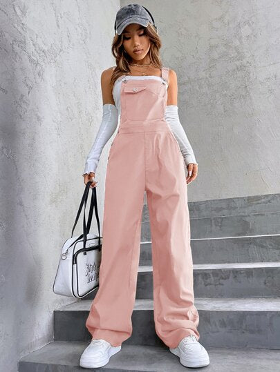 SHEIN Unity جمبسوت جيب قلاب قطعة واحدة