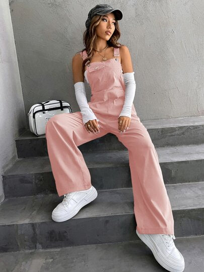 SHEIN Unity جمبسوت جيب قلاب قطعة واحدة