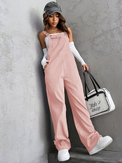 SHEIN Unity جمبسوت جيب قلاب قطعة واحدة