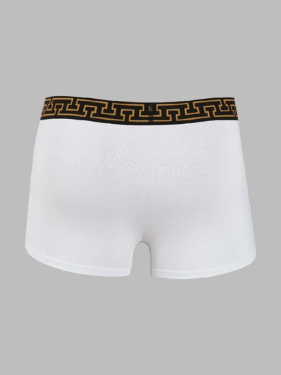 Shein Underwear&Sleepwear Basics سروال داخلي بوكسر شريط شريط خصر 3 قطع للرجال