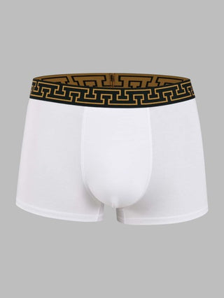 Shein Underwear&Sleepwear Basics سروال داخلي بوكسر شريط شريط خصر 3 قطع للرجال