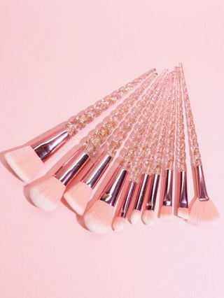 مجموعة من 10 فرش مكياج احترافية ، بما في ذلك فرشاة الخدود، وفرشاة مسحوق فضفاضة، وفرش مكياج العيون ، إلخ، باللون الوردي والأحمر الوردي فرش ميكب فرشا مكياج فرشا فرشاة مكياج فرش مكياج مكياج فراش فراش مكياج