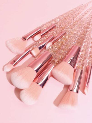 مجموعة من 10 فرش مكياج احترافية ، بما في ذلك فرشاة الخدود، وفرشاة مسحوق فضفاضة، وفرش مكياج العيون ، إلخ، باللون الوردي والأحمر الوردي فرش ميكب فرشا مكياج فرشا فرشاة مكياج فرش مكياج مكياج فراش فراش مكياج