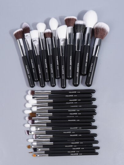 MAANGE طقم من 30 فرشاة مكياج احترافية MAANGE، أدوات مكياج مصنوعة من ألياف ناعمة لسهولة الحمل، فرشاة أساس، فرشاة ظلال العيون، فرشاة حواجب، طقم فرش للسفر فرش ميكب فرشا مكياج فرشا فرشاة مكياج فرش مكياج مكياج فراش فراش مكياج