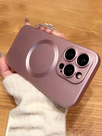 حافظة الهاتف الواقية المغناطيسية ذات عدسة المكبر المتوافقة مع هواتف iPhone 16 برو/16 برو ماكس/16 بلس/16/15 برو/15 برو ماكس/15 بلس/15/14 برو/14 برو ماكس/14 بلس/14/13 برو/13 برو ماكس/13/12 برو/12 برو ماكس/12/11 برو ماكس/11/11 برو/XS ماكس/XR/XS/X