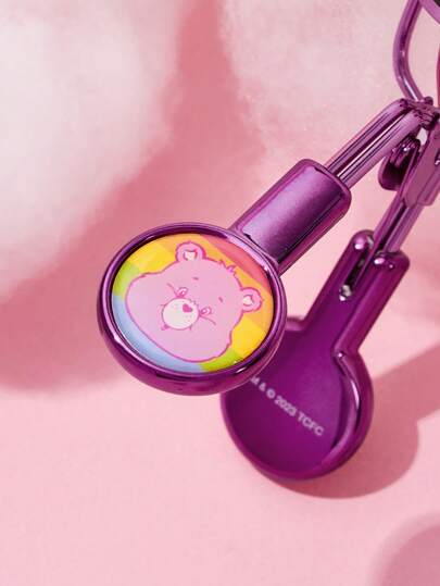 SHEIN X Care Bears مكوِّن رموش محمول على شكل دب كرتوني مع حقيبة تخزين، الدب المبتهج، هدايا