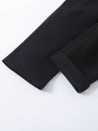 SHEIN بنطلونات شحن للأولاد ذات لون أحادي، بخصر مطاطي، للارتداء اليومي، فصلي الربيع والخريف، ذات جيوب مغطاة مريحة، للارتداء في الشاطئ والعطلات والسفر والاسترخاء والاستمتاع تحت أشعة الشمص الصيفية