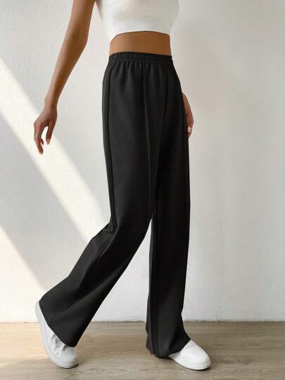 EZwear بنطلون ذو خصر مطاطي وسراويل واسعة، ملابس رمضان